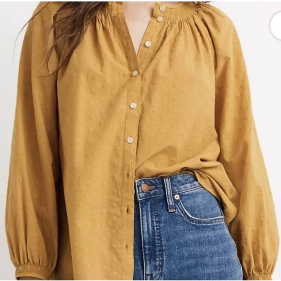 Madewell Tops - Madewell Floral Embroidered Long Sleeve Top Medium